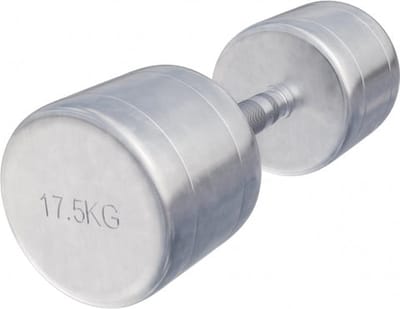 Gorilla Sports Dumbell 17,5 kg - Halter - Vaste dumbbell - Chroom