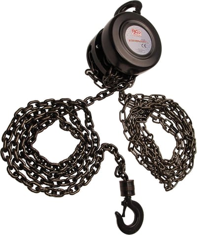 Kettingtakel - Hijsgereedschap - Lasten Verplaatsen - Speciale Tandwielen - 2.5m Hijshoogte - Zwart