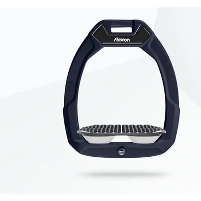 Veiligheidsstijgbeugels Paardrijden Endurance Blauw/Grijs/Wit Flex-On Safe-On