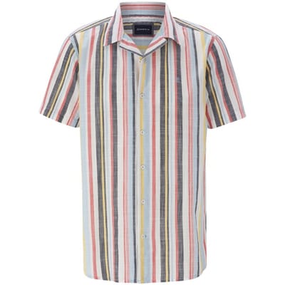 Babista herren Overhemd Met Korte Mouwen - 39/40 - rood - Plus Size