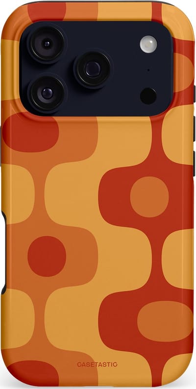 Casetastic hoesje geschikt voor Apple iPhone 17 Pro - MagSafe - Dubbellaagse bescherming - Vintage Rust - Fashion Case - Terracotta Goud