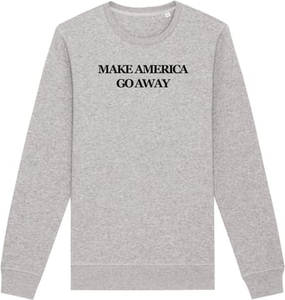 Make America go away (MAGA) - sweater - heather grey | zwart - S