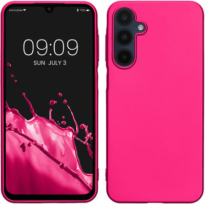 kwmobile telefoonhoesje geschikt voor Samsung Galaxy A16 5G - Hoesje voor smartphone - Back cover in metallic roze