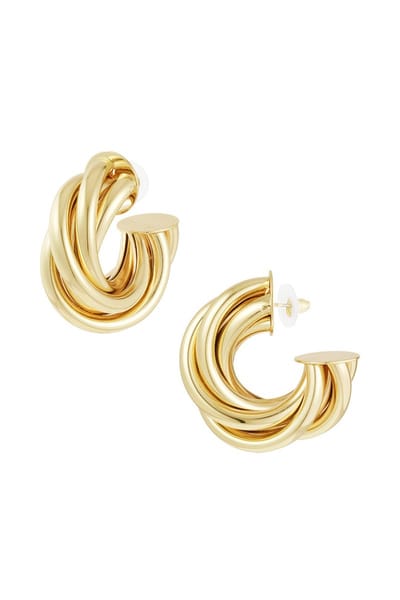 Twist & Twirl oorbellen - goud