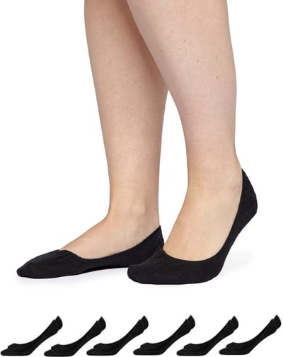 SNOCKS Loafer Sokken - Footies Dames - Footies Heren - Onzichtbare Sokken - Invisible Sokken - Kousenvoetjes - Maat 38-46 - 6 Paar - Duurzaam Cadeau