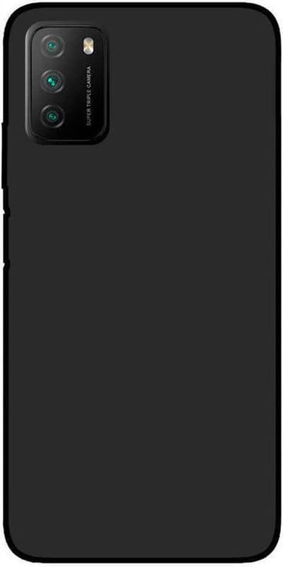 Hoesje Geschikt voor: Xiaomi Poco M3 - Silicone - Zwart