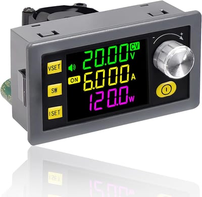 Spanningsregelaar Module - Buck Boost Converter - Energie Beheer - Numerieke Besturing - 120 Watt - Zwart