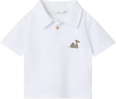 Name It mini jongens polo JANUS Bright White Regular Fit