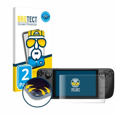 BROTECT - Screenprotector voor Valve Steam Deck / OLED - Folie Beschermfolie transparant volledig dekking - 2 Stuks