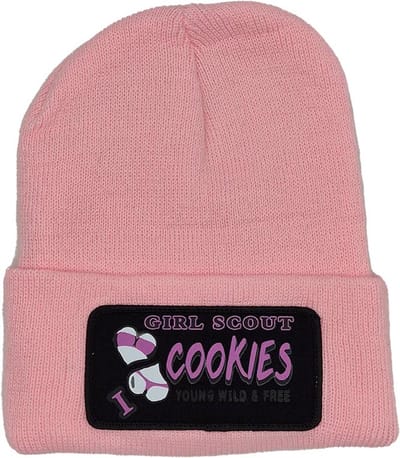 Lauren Rose - Girls Scout Cookies - Cuffed Beanie - Muts- 420 Collection - Roze