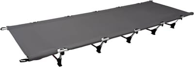 Opklapbed - Veldbed campingbed - Kamperen logeren - Draagbaar ultralicht - 190x65x15 cm - Grijs
