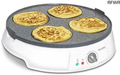 RFWR® 2-in-1 elektrische crêpe maker met omkeerbare platen en 1200W vermogen
