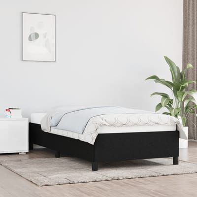 vidaXL - Bedframe - zonder - matras - 80x200 - cm - stof - zwart