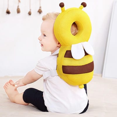Protection Tête Bébé Coussin de Protection Apprendre à Marcher Casque Prévenir Blessure Coussin de Sécurité prévention Chute Abeille Dessin Animé Oreillers Enfants