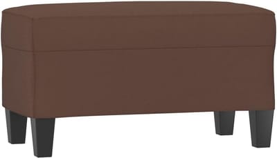 Bankje met Kunstleren Zitting 70x35x41 cm voor Slaapkamer, Hal of Woonkamer