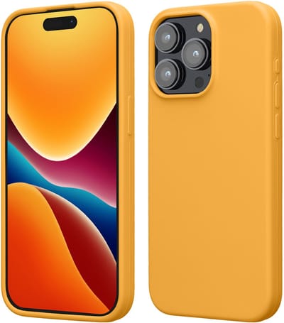 kwmobile Case voor iPhone 15 Pro Max - Slank TPU-Hoesje met Zachte Afwerking - In mango