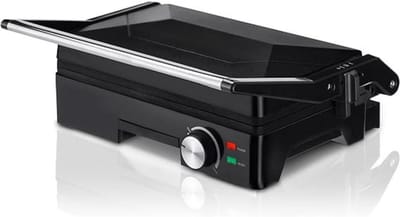 RONN® Contactgrill Met Uitneembare Platen - Contactgrill - Multi Grill - Zwart - 36cm x 16cm x 31cm