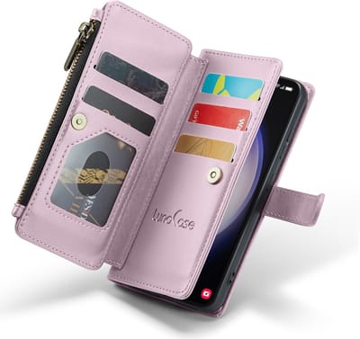 Hoesje geschikt voor Samsung Galaxy S23 - ZipCase Book Cover Case Kunstleer Royaal Rose