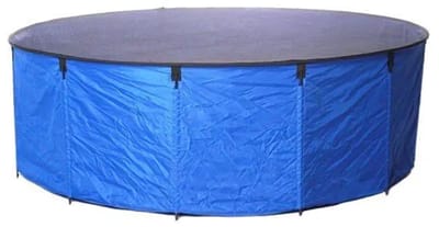 Vijverbak Aquaforte Flexibele vouwbak "Koi bowl" Ø 180 x H 60 cm blauw - incl afdeknet - draagtas - 1500 liter Vijverbak