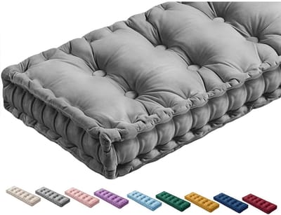 Binnenbank Kussen - Zitkussen Bank - Comfortabel Zitten - 10cm Dik - 100x55cm - Grijs