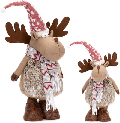 Springos Kerst Rendier | 1 Stuk | Verstelbaar In Hoogte | 73 cm
