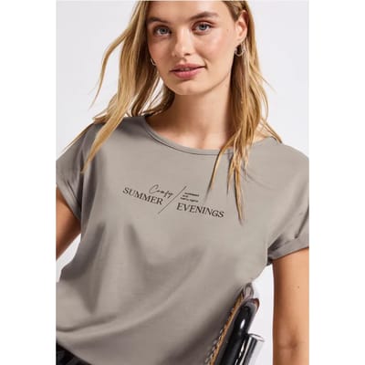 Basic shirt met print