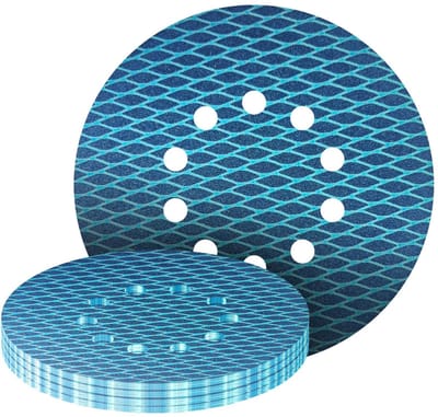 Klittenband schuurpapier, excentrische schuurschijven, 10-gaats korrel 120 diamantvorm schuurpads, schuurmiddel bestand tegen toevoegingen voor excentrische schuurmachine
