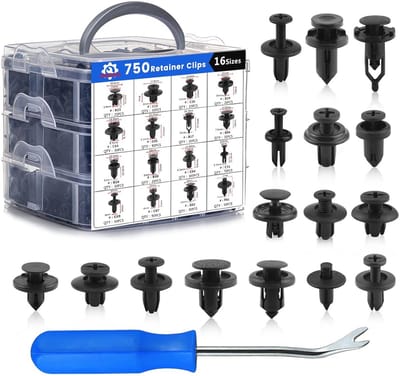 Auto Push Retainer Clips Set 630pcs - Inclusief 16 Populaire Push Pins en Blauwe Verwijder Tool
