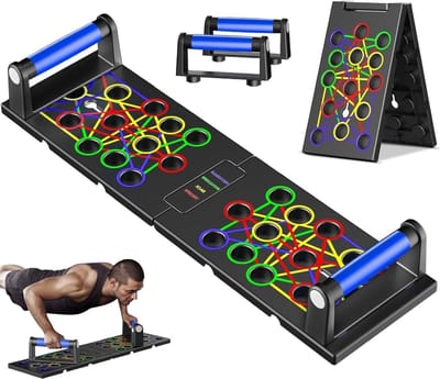 Multifunctionele Opvouwbare Push Up Board voor Thuis, Spiertraining, Krachttraining en Fitnessoefeningen voor Mannen en Vrouwen