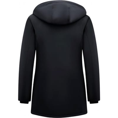 Winterjas Dames - Dames Jas - Winterjas Dames Volwassen - Winterjas Dames Gewatteerd - Getailleerde Jas Slim Fit - 0681 - Zwarte Jas