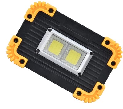 Dailygoody - Draagbare Schijnwerper - Mini-LED-werklamp - USB Oplaadbare Dubbele Vierkante Lichte Tent - Noodschijnwerper - Veiligheidsverlichting - G...