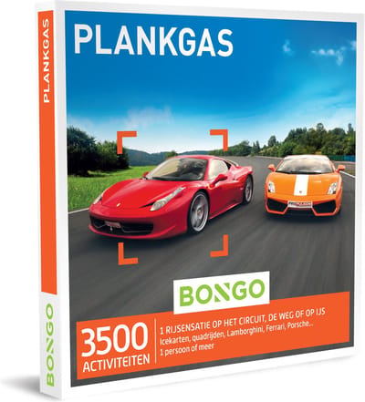 Bongo Bon - Plankgas Cadeaubon - Cadeaukaart cadeau voor man of vrouw | 3500 spannende rij-ervaringen: op het circuit, offroad, op het ijs en meer