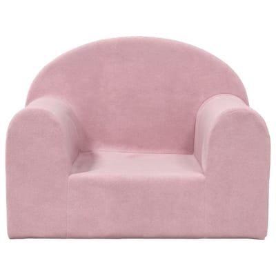 vidaXL - Kinderbank - zacht - pluche - roze