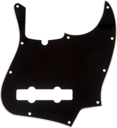 Fender 10-Hole Contemporary 5-String Jass Bass Pickguard Black 3-Ply - Pickguard voor basgitaar