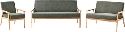 ESRUM - Bankenset - Groen/Lichtbruin - Polyester