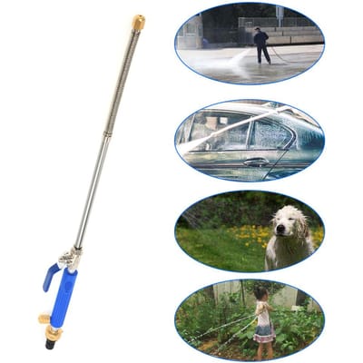 Lavage de Voiture Haute Pression Jet d'Eau Puissant Laveur de Jardin Tuyau Lance Buse Pulvérisateur Arrosage Arroseur Outil de Nettoyage gray
