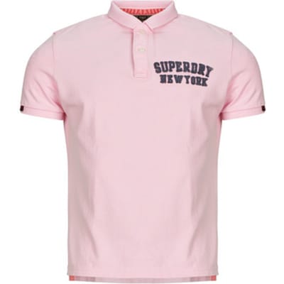 Superdry Vintage Athletic Korte Mouw Poloshirt Roze L Man