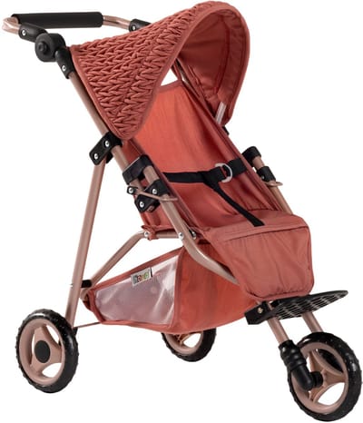 howa Poppenbuggy "grace" - Poppenwagen, Jogger voor Poppen tot 50 cm met in hoogte verstelbare duwbeugel 2270