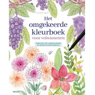 Het Omgekeerde Kleurboek Voor Volwassenen