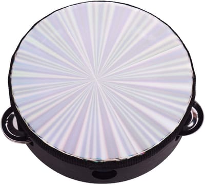 Dailygoods- Tamboerijn Lichtgewicht - Handheld Houten Tamboerijn - Reflecterend Drumvel - Percussie-instrument - Educatief Gebruik - Draagbaar voor Feesten
