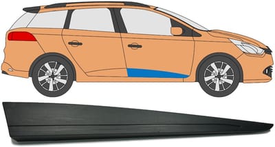 Voordeur sierlijst voor Renault Clio IV 2012-2019 / Rechts