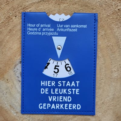 Parkeerschijf - vriend - Hier staat de leukste vriend geparkeerd - Valentijn
