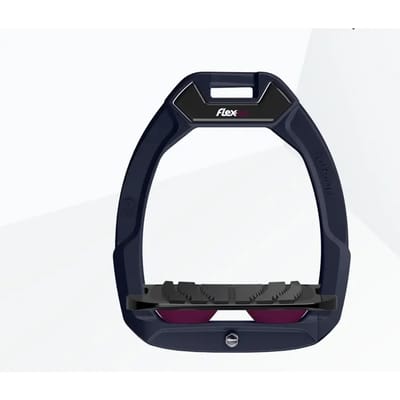 Veiligheidsstijgbeugels Ruiter Incliné Grip Blauw/Zwart/Paars Flex-On Safe-On