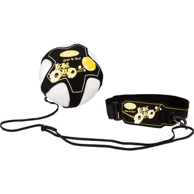 Get & Go Voetbaltrainer - Zwart/Geel - Neopreen - Balmaat 3, 4 en 5