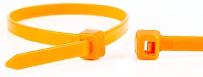 Kabelbinders - 370 x 4,8mm - Trekkracht tot 22,2kg - 100 stuks - Oranje