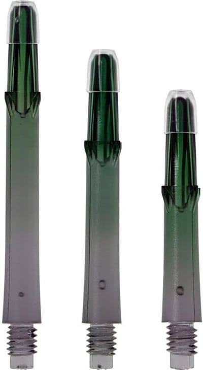 Stevige Darts Stelen Lock Straight N9 TwinColor Zwart Groen - Dart Accessoires