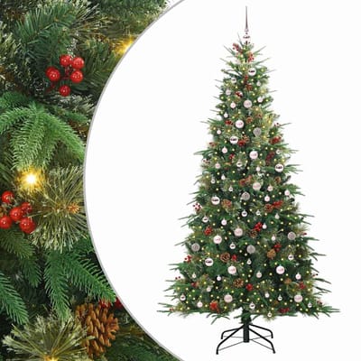 vidaXL Kunstmatige Inklapbare Kerstboom Groen 240 cm PE en PVC