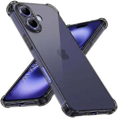 Hoesje geschikt voor Apple iPhone 16 - Techsuit Shockproof Silicone Back Cover - Zwart