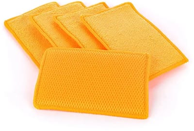 The Rag Company Bug Scrubber Pad - 5-pack Oranje