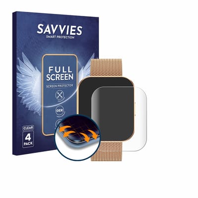 Savvies - Screenprotector voor Levowatch TINY - Folie Beschermfolie transparant volledig dekking 4 Stuks